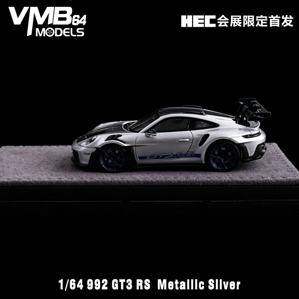 VMB 1/64 992 GT3 RS metallic silver | HEC Exclusive