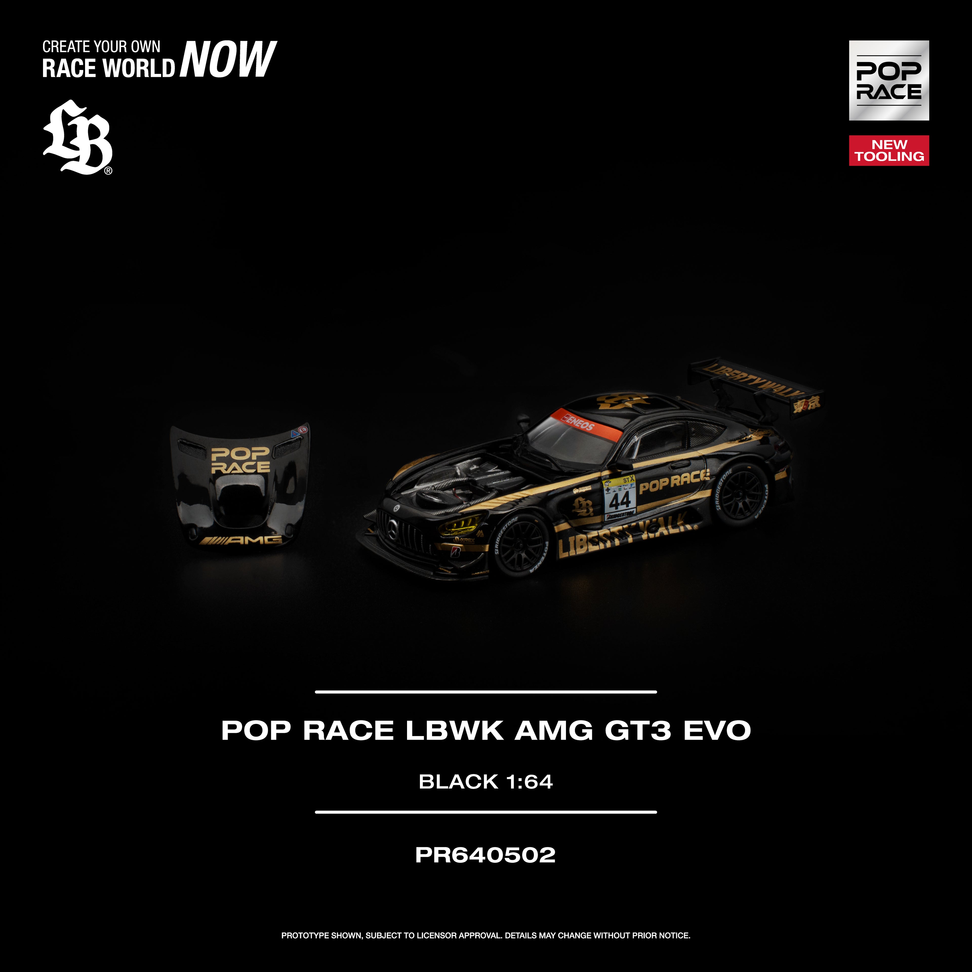 POP RACE LBWK AMG GT3 EVO BLACK