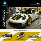 Aurora Model 1:64 Porsche 992 GT3 RS Mint Green and White Gold (4 Versions)