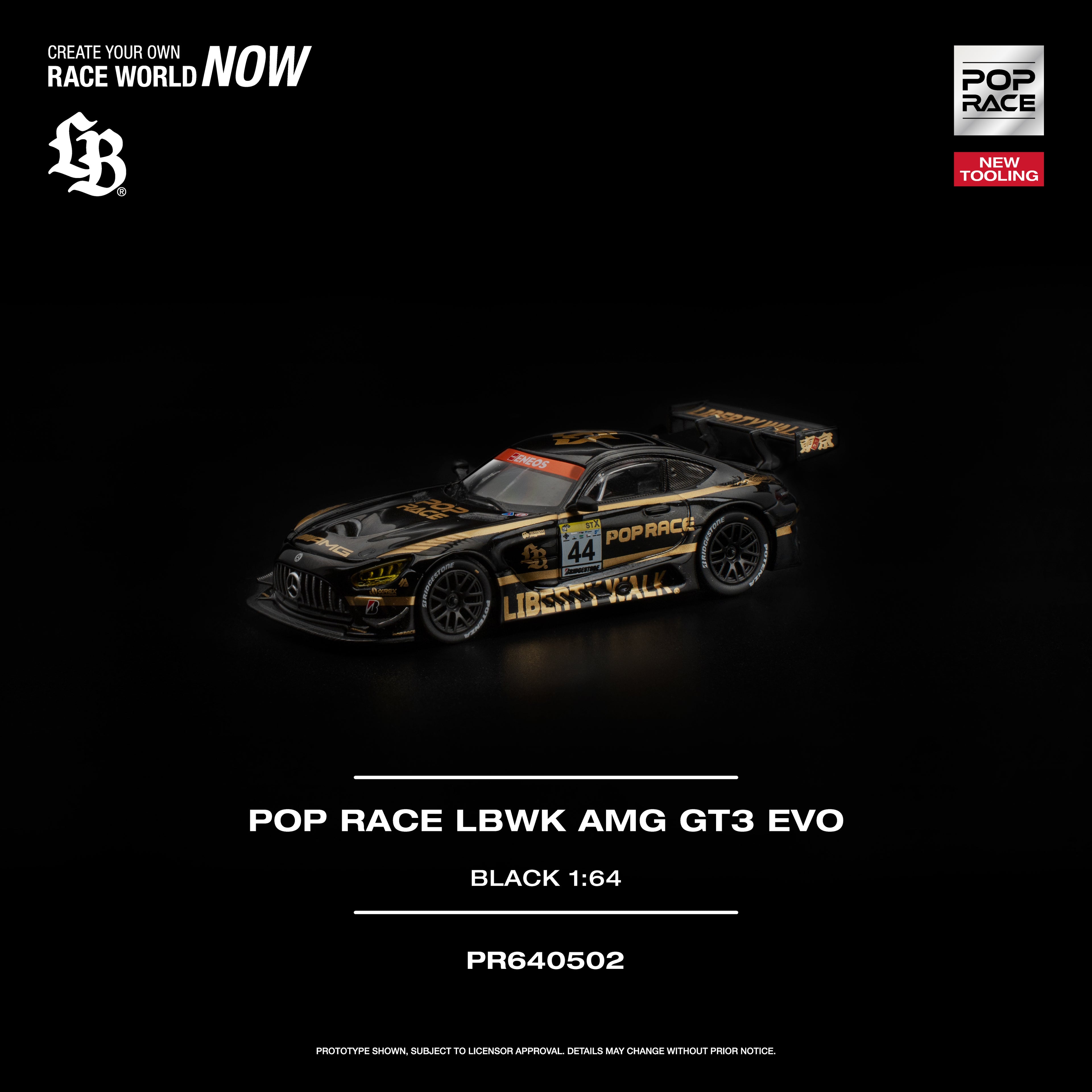POP RACE LBWK AMG GT3 EVO BLACK
