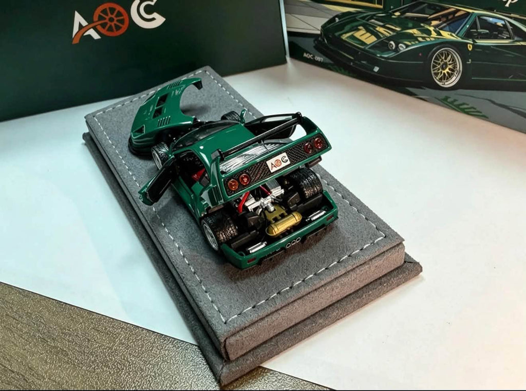 AOC Model 1/64 Ferrari F40 Rolex Green APAXPO