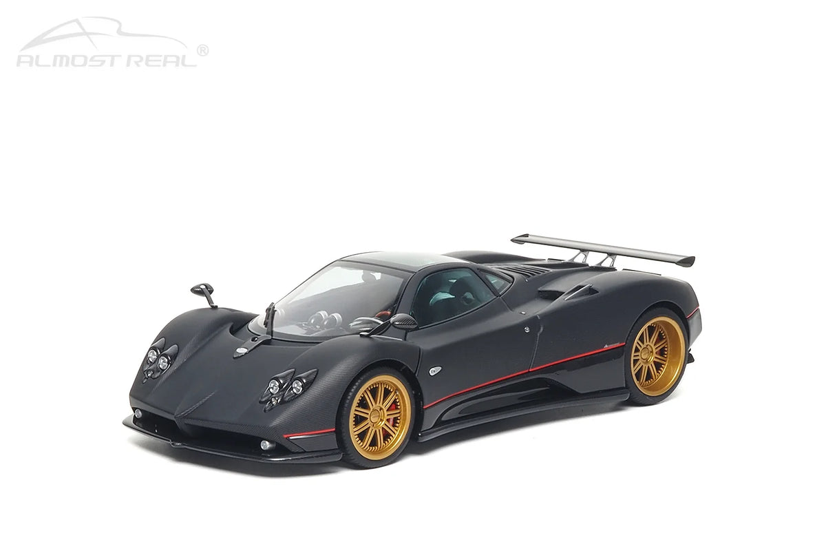 Almost Real 1:18 Pagani Zonda F - 2005 - Matt Carbon Black with Red Stripe 850411001
