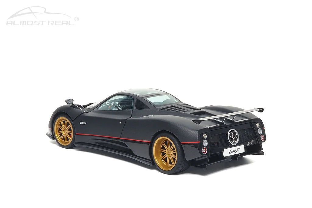 Almost Real 1:18 Pagani Zonda F - 2005 - Matt Carbon Black with Red Stripe 850411001