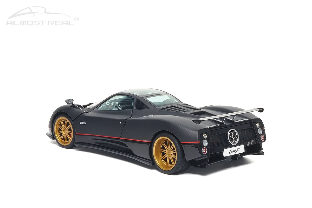 Almost Real 1:18 Pagani Zonda F - 2005 - Matt Carbon Black with Red Stripe 850411001