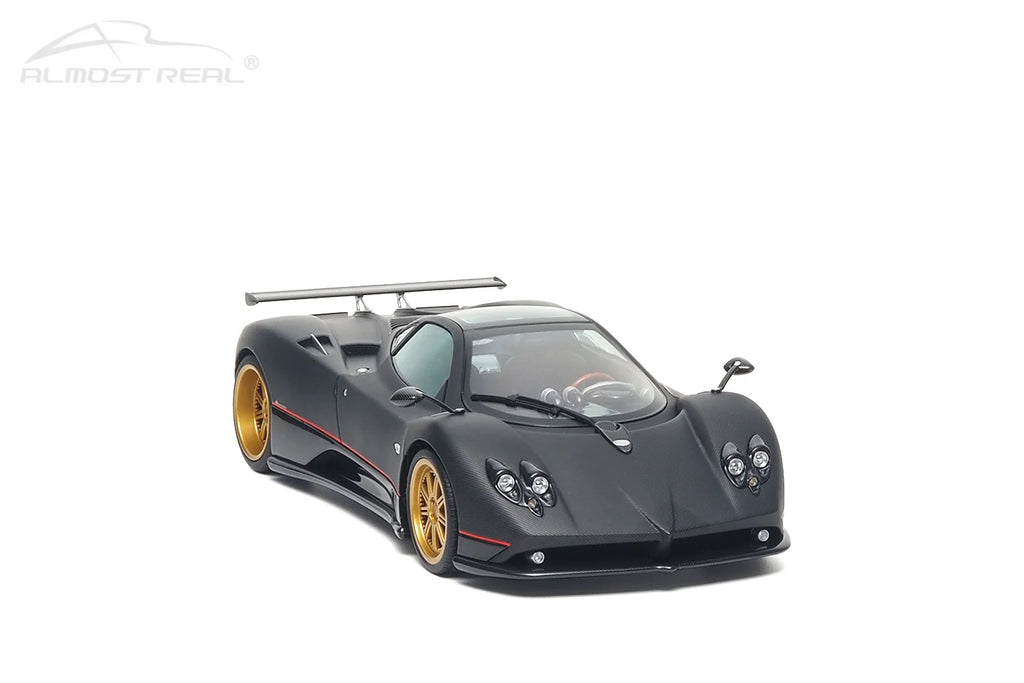 Almost Real 1:18 Pagani Zonda F - 2005 - Matt Carbon Black with Red Stripe 850411001