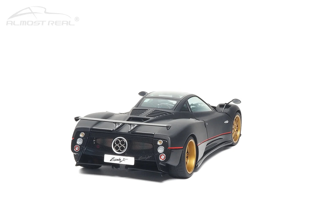 Almost Real 1:18 Pagani Zonda F - 2005 - Matt Carbon Black with Red Stripe 850411001