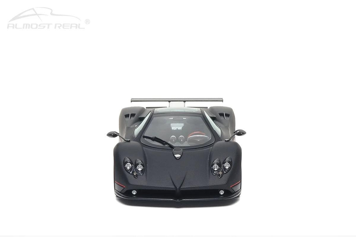 Almost Real 1:18 Pagani Zonda F - 2005 - Matt Carbon Black with Red Stripe 850411001