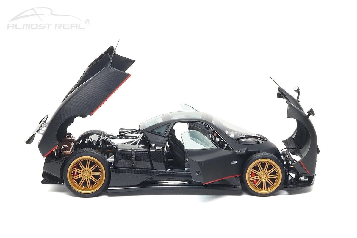 Almost Real 1:18 Pagani Zonda F - 2005 - Matt Carbon Black with Red Stripe 850411001