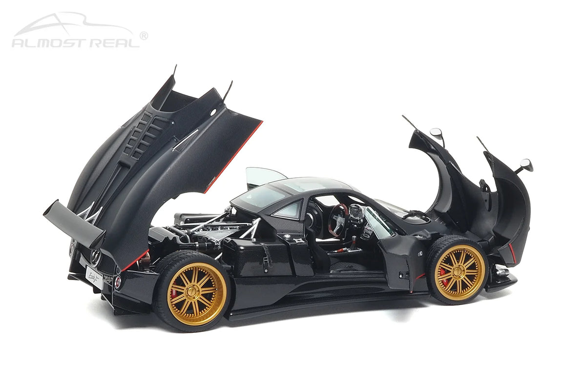 Almost Real 1:18 Pagani Zonda F - 2005 - Matt Carbon Black with Red Stripe 850411001