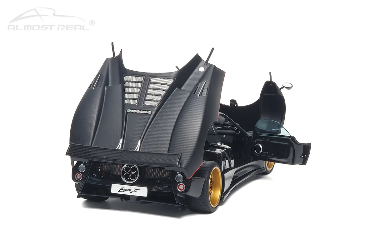 Almost Real 1:18 Pagani Zonda F - 2005 - Matt Carbon Black with Red Stripe 850411001