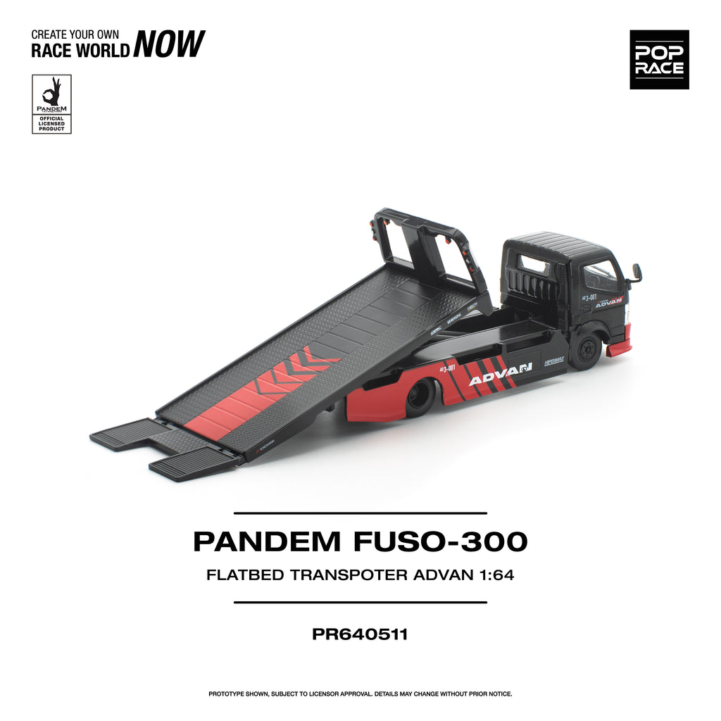 POP RACE PANDEM FUSO 300 FLATBED TRANSPORTER ADVAN