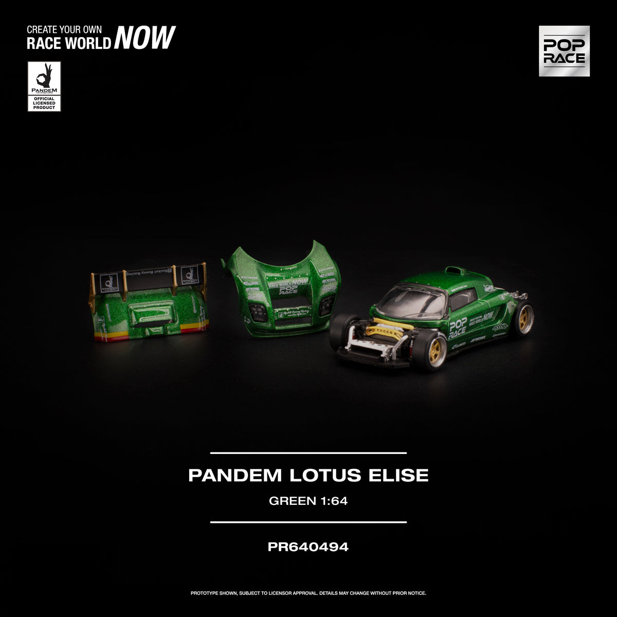 POP RACE PANDEM LOTUS ELISE GREEN