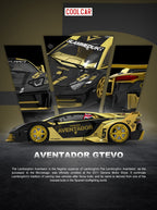 Cool Car Lamborghini GT EVO - V5 Black & Gold Livery + Water DecalS