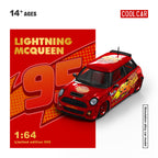 Cool Car 1:64 Mini Cooper Lightning McQueen livery diecast model