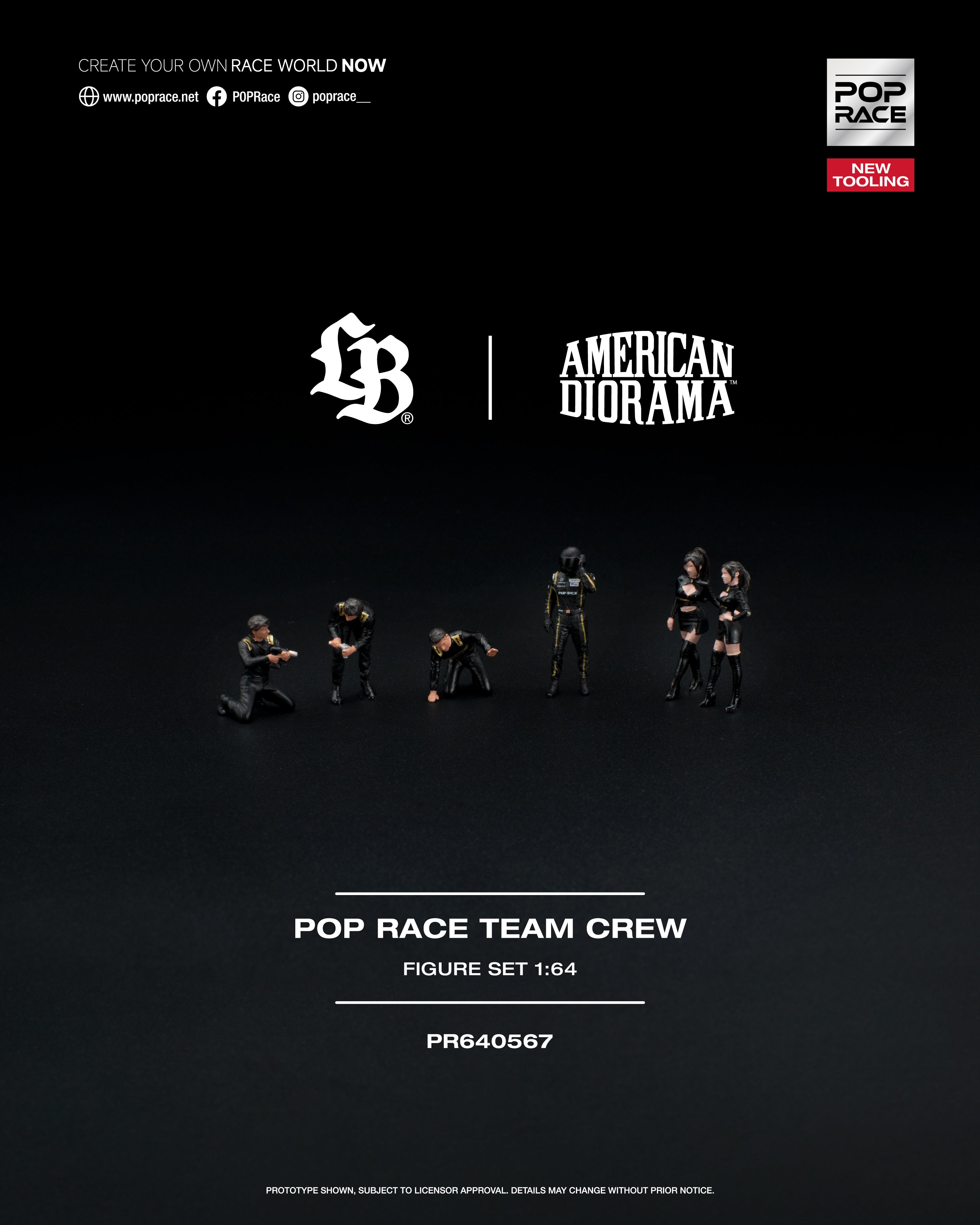 POP RACE TEAM CREW (6 Figures)