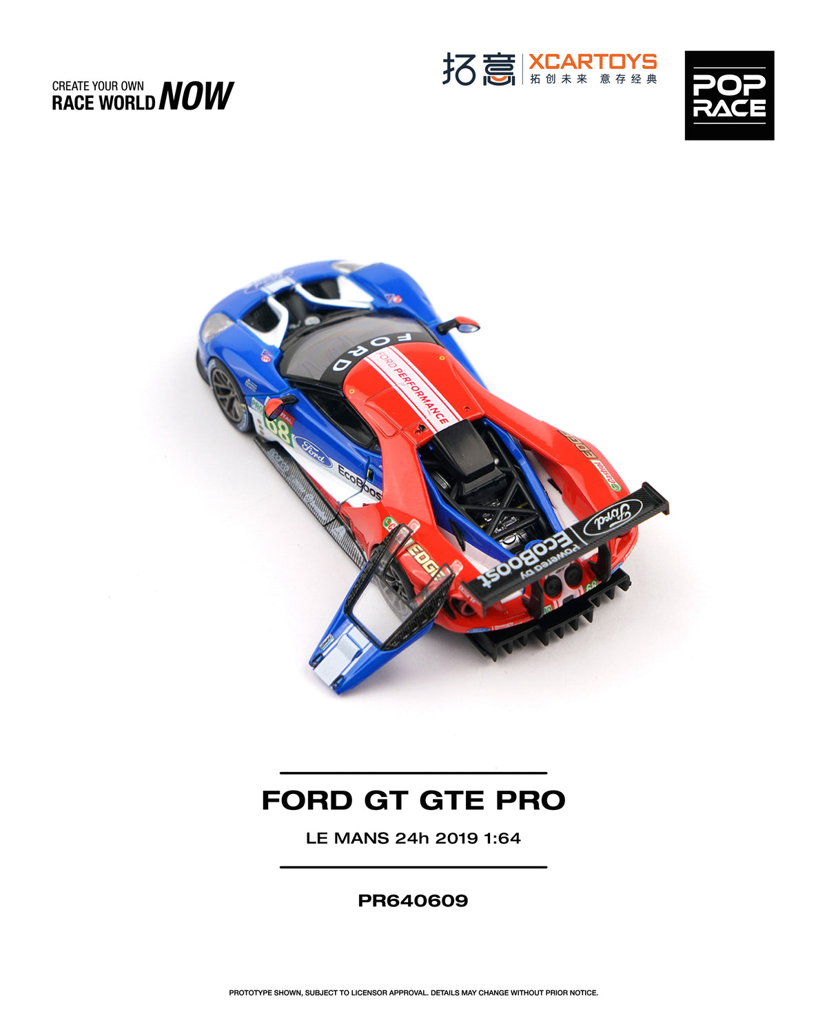 POP RACE FORD GT GTE PRO LE MANS 24H 2019