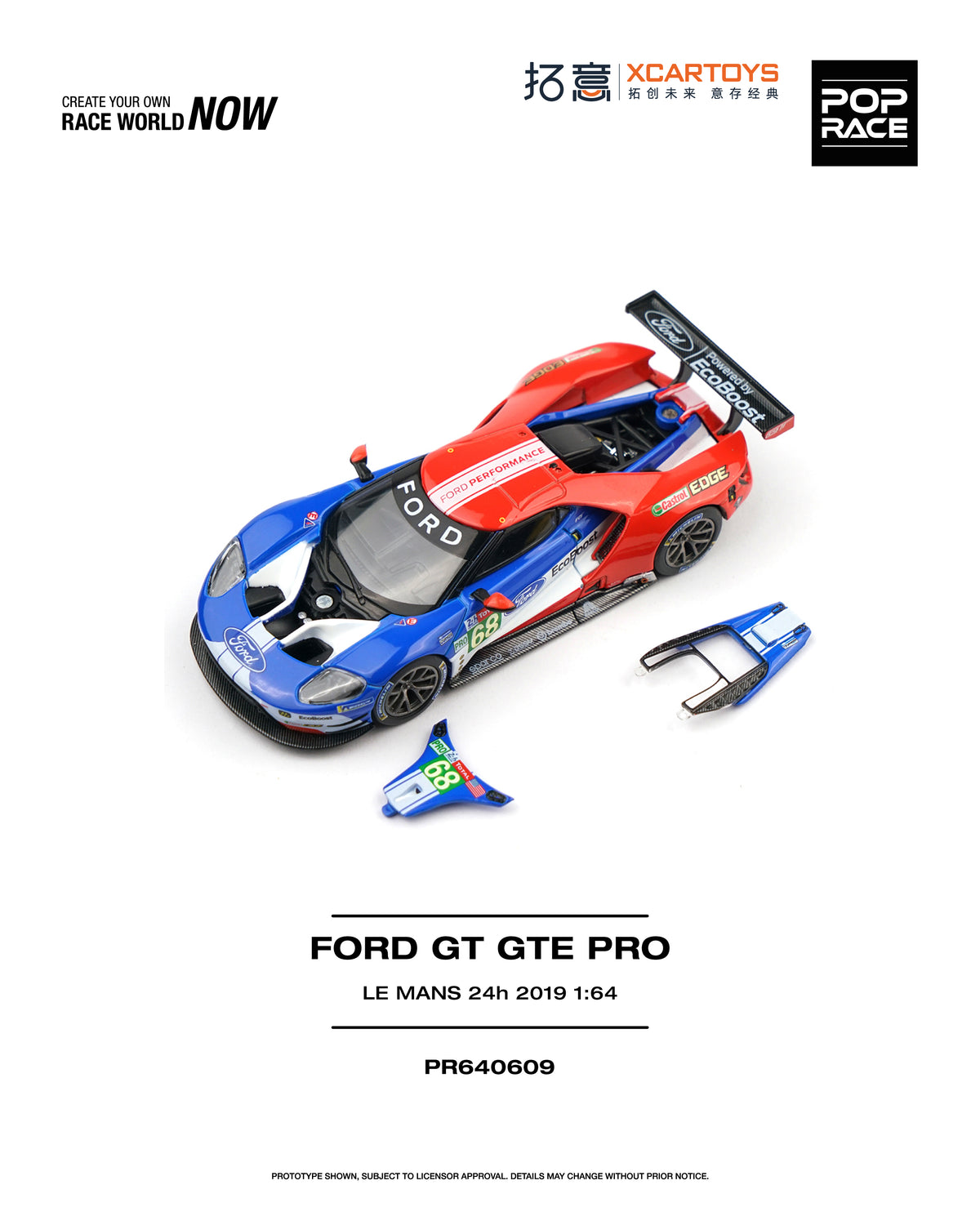 POP RACE FORD GT GTE PRO LE MANS 24H 2019
