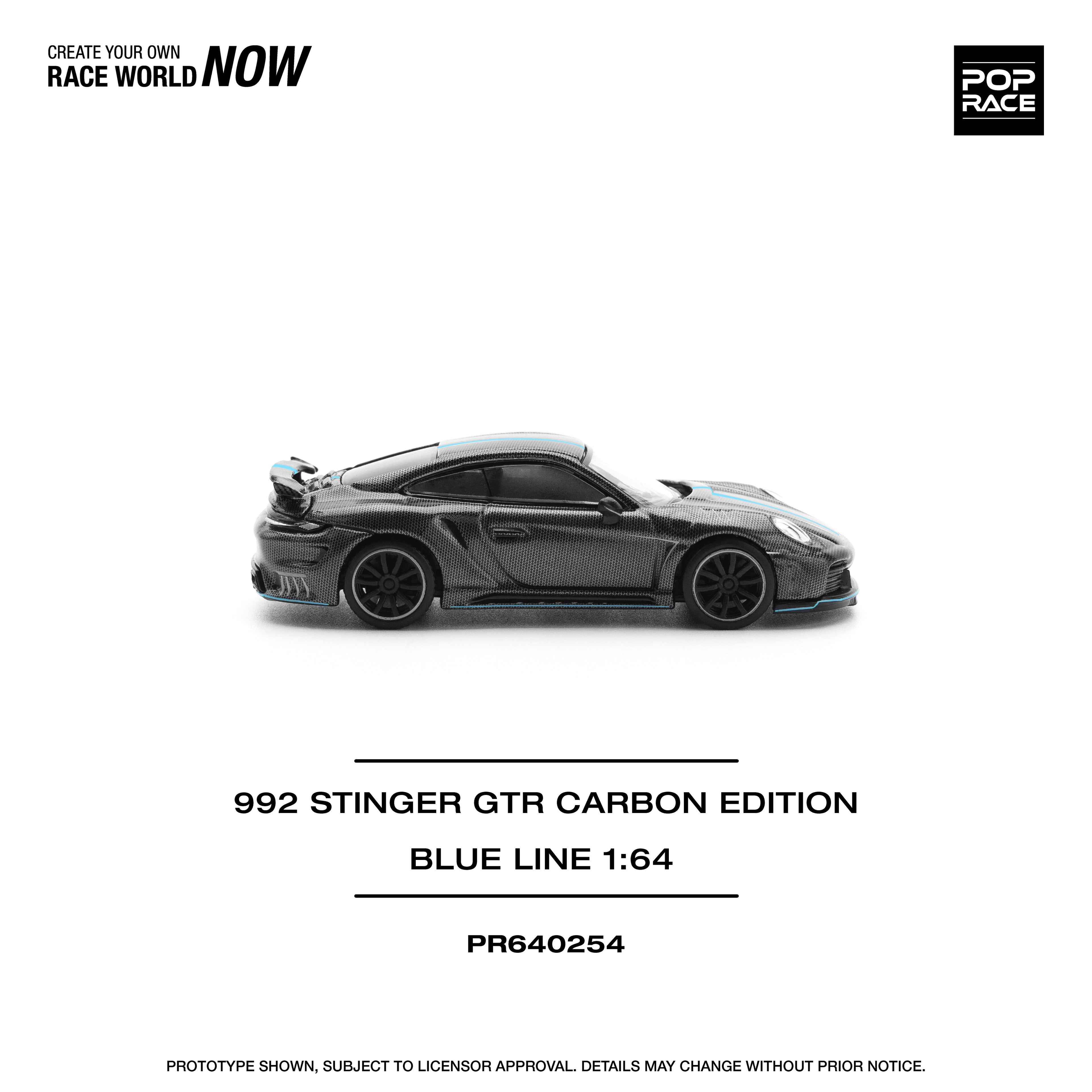 POP RACE 992 STINGER GTR CARBON EDITION (BLUE LINE)
