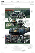 WAM X EDM 1/64 Pagani Utopia Roadster Carbonio Verde Esposto (Copy)