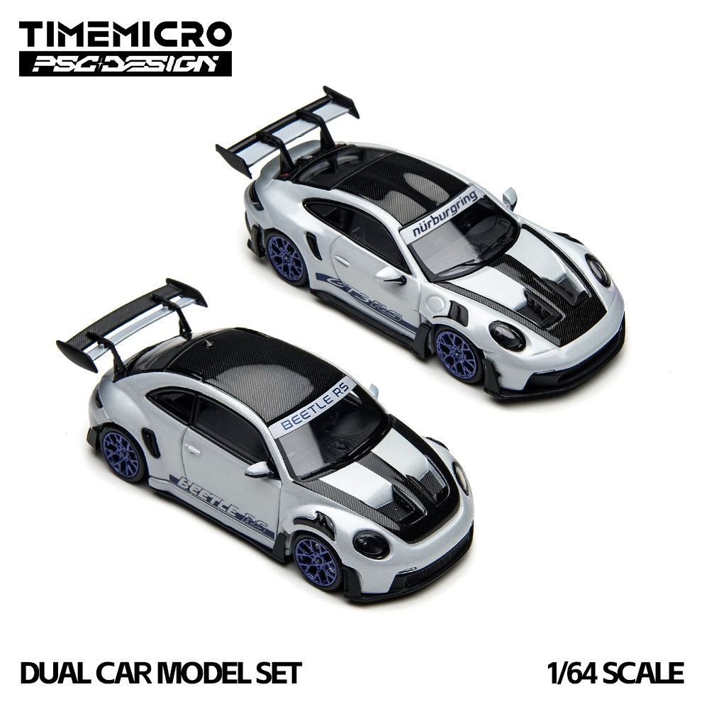 TimeMicro × PSC Design 1/64 992 GT3 RS & Beetle RS Nürburgring Dual Car Set