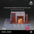 MoreArt 1:64 Model of McDonald's Scene in Sedona, Arizona, USA - Blue Sign