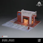 MoreArt 1:64 Model of McDonald's Scene in Sedona, Arizona, USA - Blue Sign