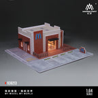 MoreArt 1:64 Model of McDonald's Scene in Sedona, Arizona, USA - Blue Sign