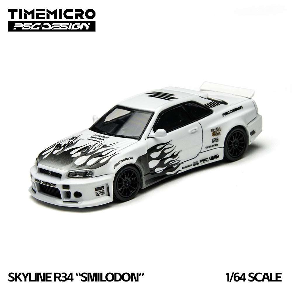 TimeMicro × PSC DESIGN 1:64 R34 "Smilodon" Black & White Synthetic
