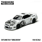 TimeMicro × PSC DESIGN 1:64 R34 "Smilodon" Black & White Synthetic