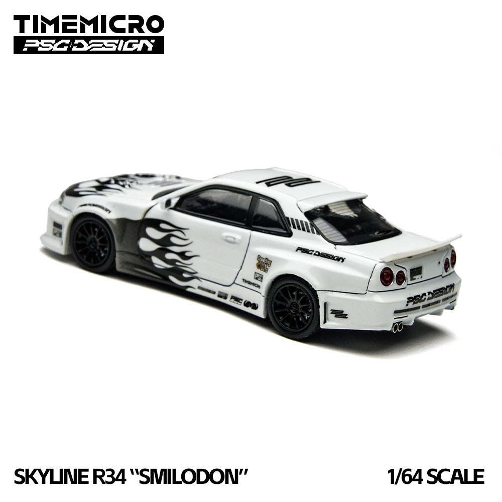 TimeMicro × PSC DESIGN 1:64 R34 "Smilodon" Black & White Synthetic
