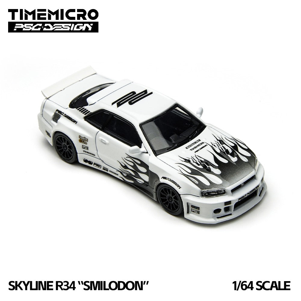 TimeMicro × PSC DESIGN 1:64 R34 "Smilodon" Black & White Synthetic