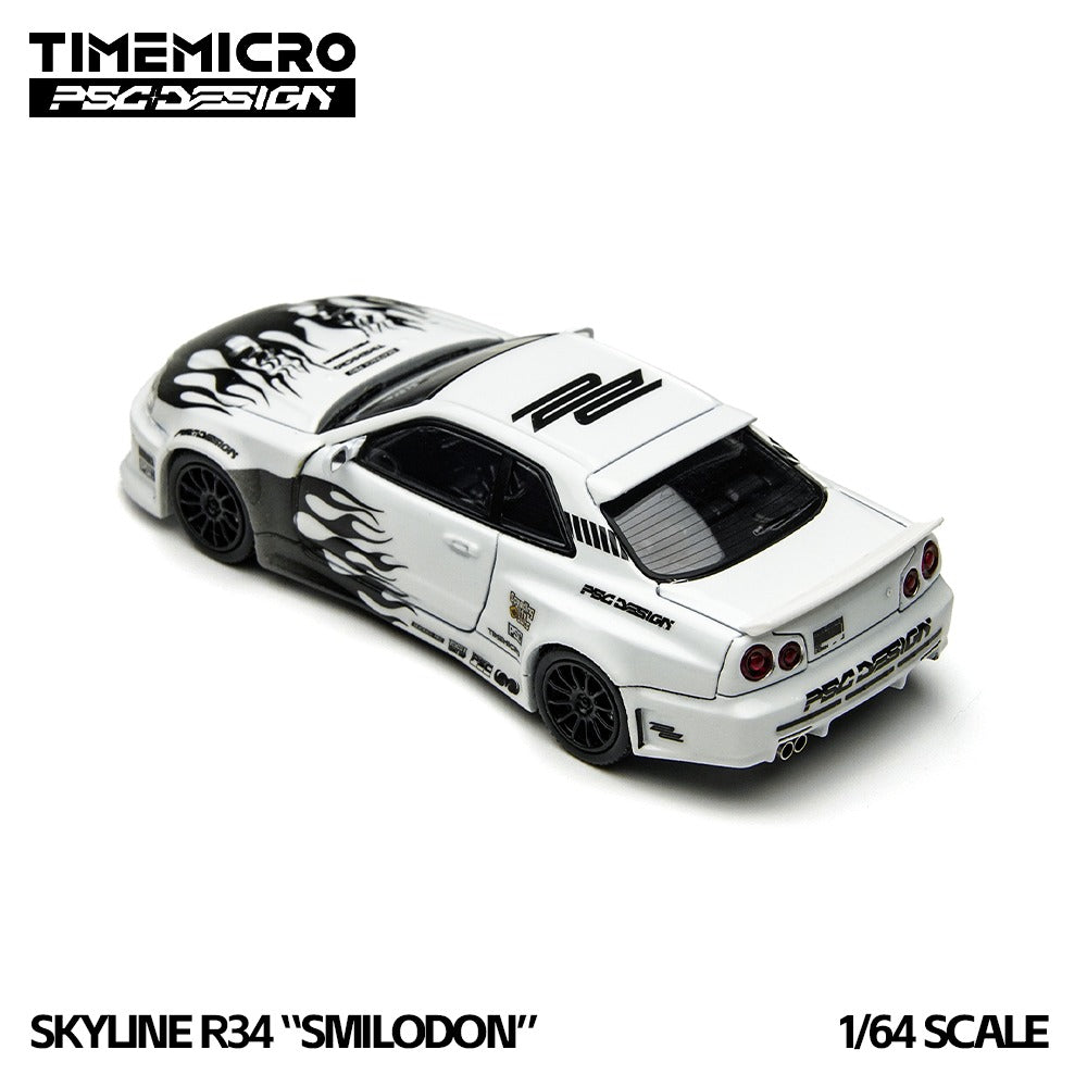 TimeMicro × PSC DESIGN 1:64 R34 "Smilodon" Black & White Synthetic