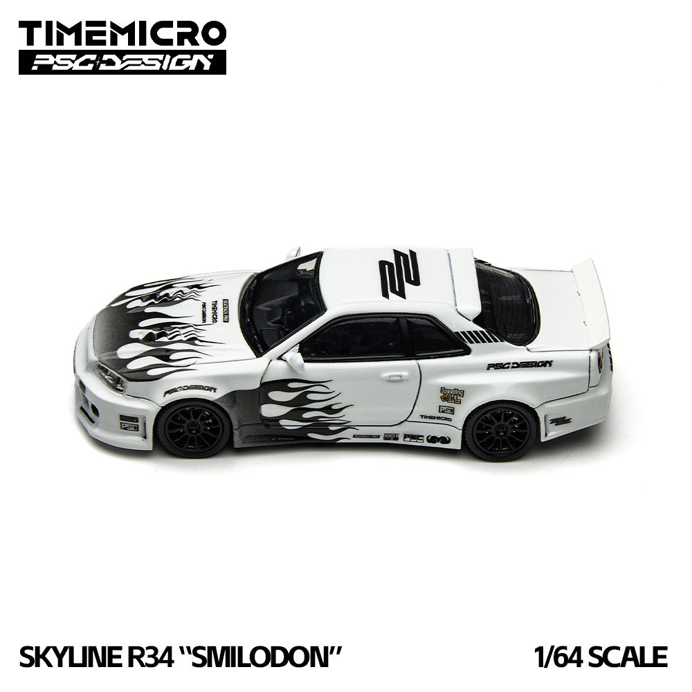 TimeMicro × PSC DESIGN 1:64 R34 "Smilodon" Black & White Synthetic