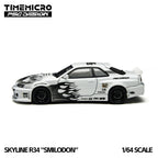 TimeMicro × PSC DESIGN 1:64 R34 "Smilodon" Black & White Synthetic