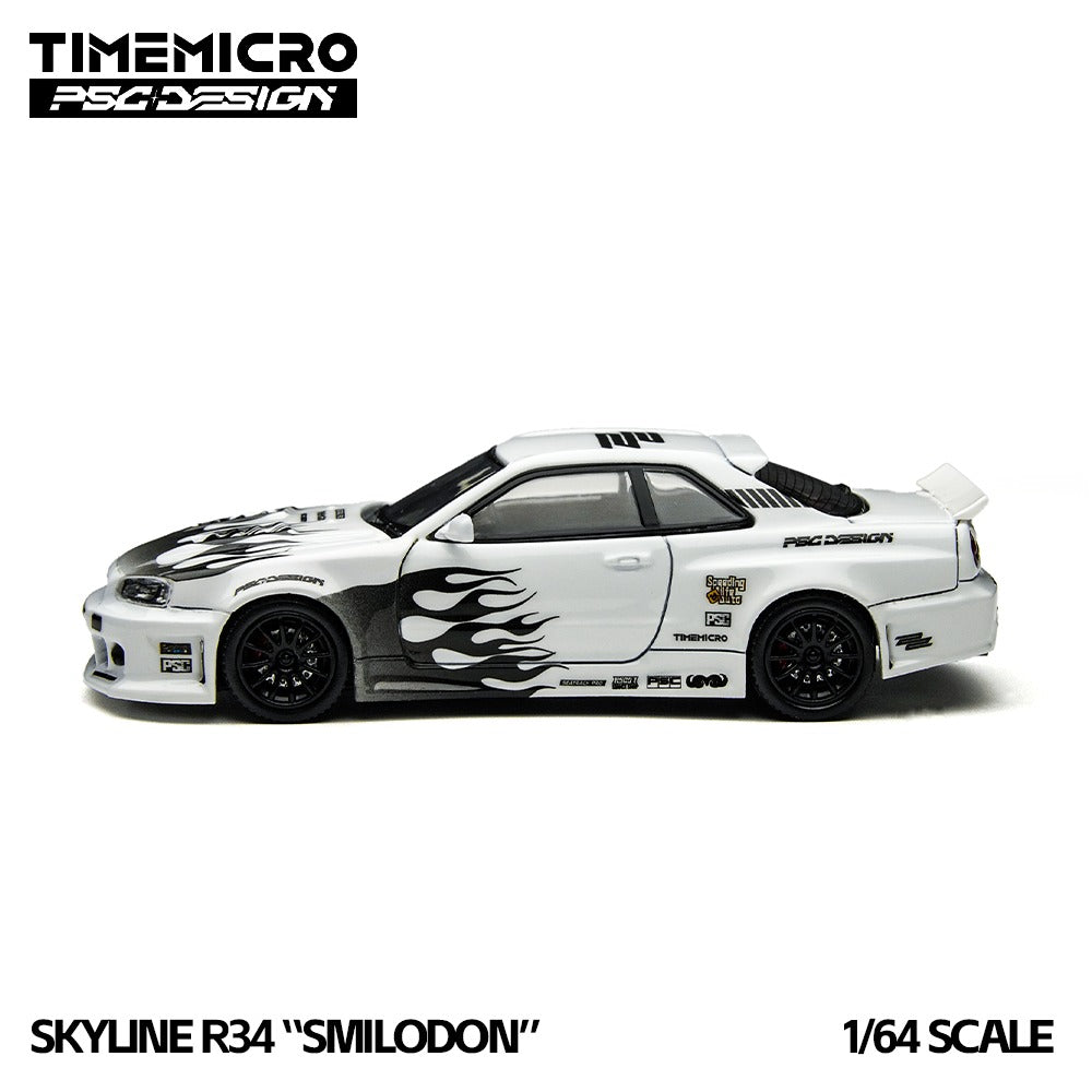 TimeMicro × PSC DESIGN 1:64 R34 "Smilodon" Black & White Synthetic