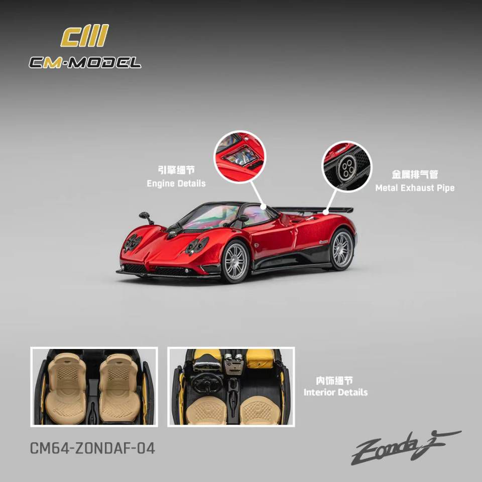 CM Model Pagani Zonda F – Rosso Dubai