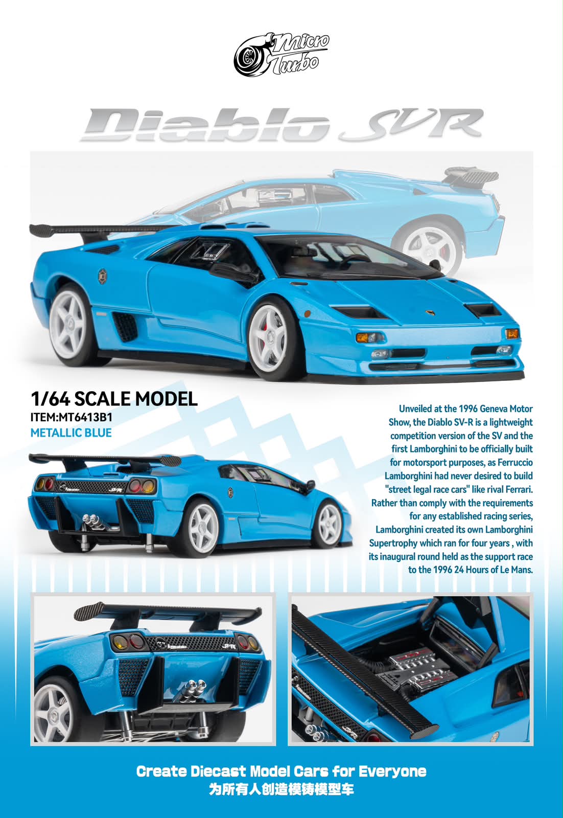 Micro Turbo Lamborghini Diablo SVR