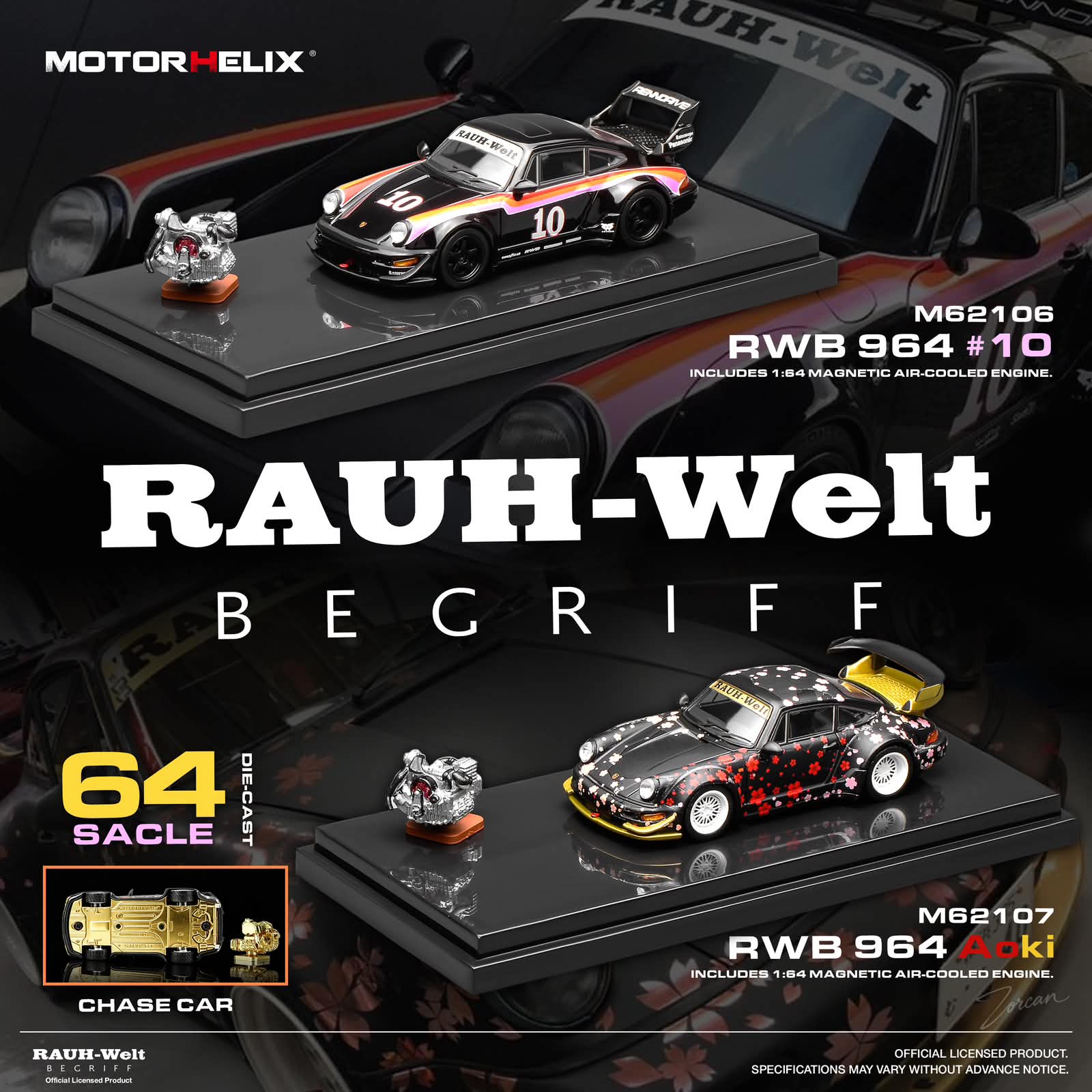 MOTORHELIX 1/64 RWB 964