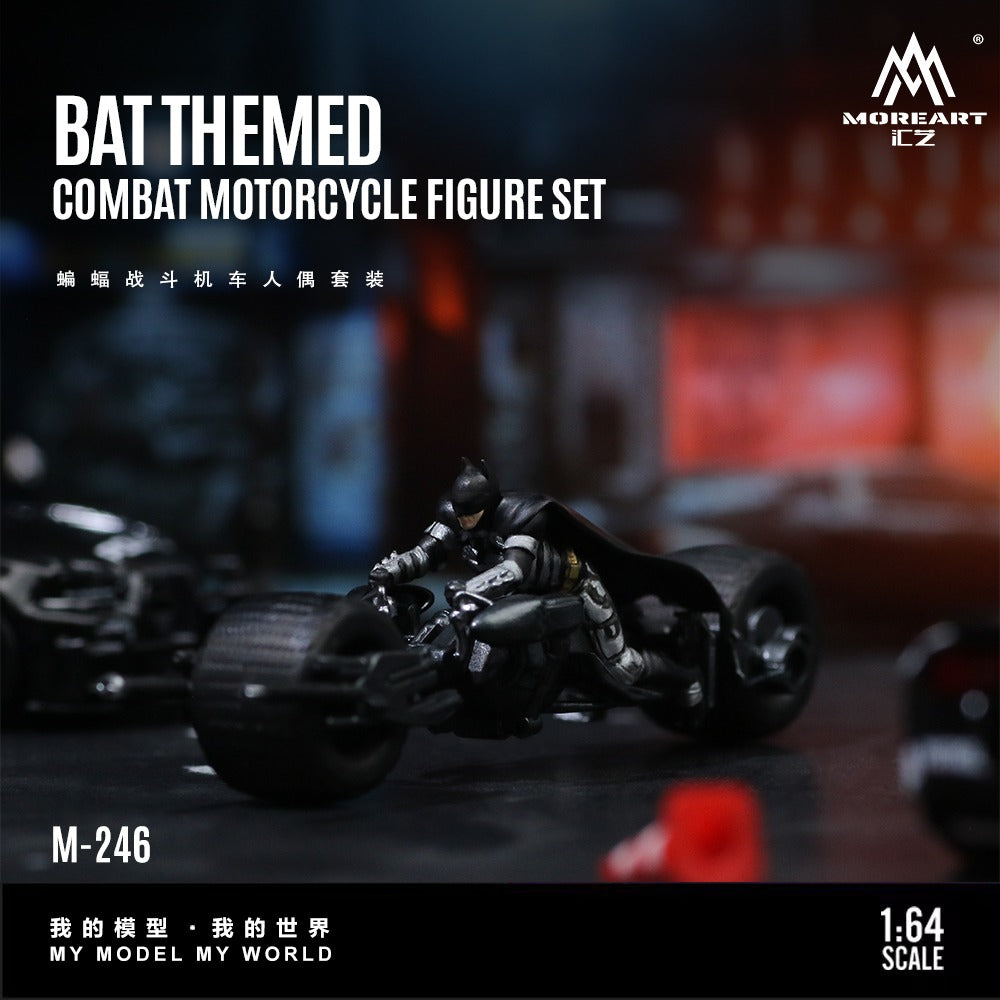 MoreArt 1:64 Bat Fighter Vehicle Figure Set Resin Model