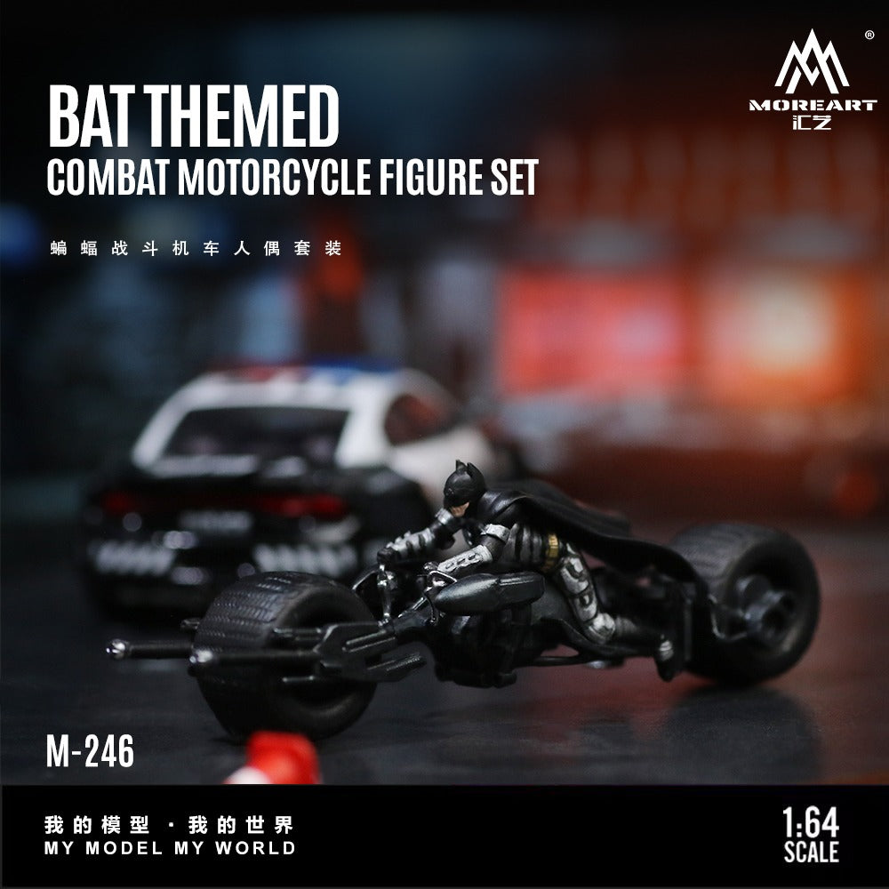 MoreArt 1:64 Bat Fighter Vehicle Figure Set Resin Model