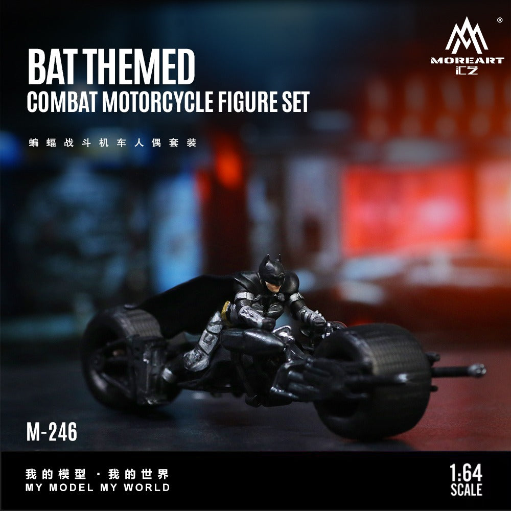 MoreArt 1:64 Bat Fighter Vehicle Figure Set Resin Model