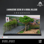 MoreArt 1:64 Scenic miniature scene of rural hill road