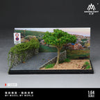 MoreArt 1:64 Scenic miniature scene of rural hill road