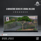 MoreArt 1:64 Scenic miniature scene of rural hill road