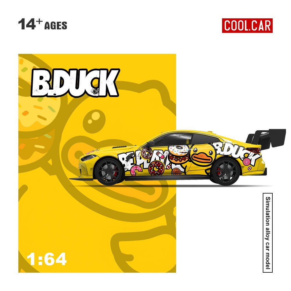 COOL CAR BMW M4 Yellow Duck
