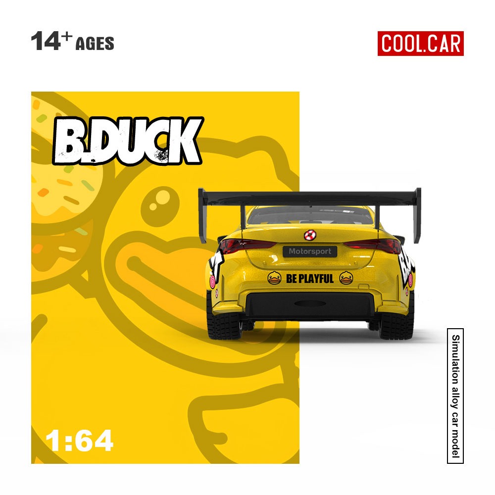 COOL CAR BMW M4 Yellow Duck