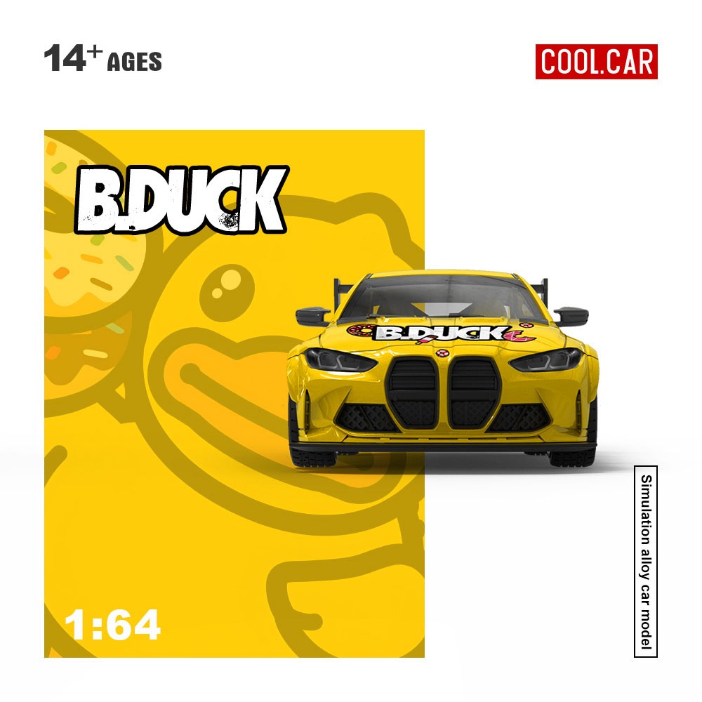 COOL CAR BMW M4 Yellow Duck