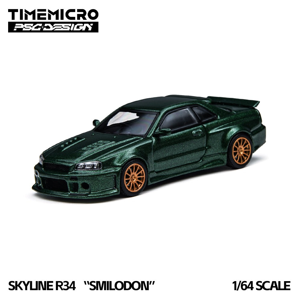 TimeMicro × PSC DESIGN 1:64 R34 "Smilodon" Millennium Jade & Dark Green
