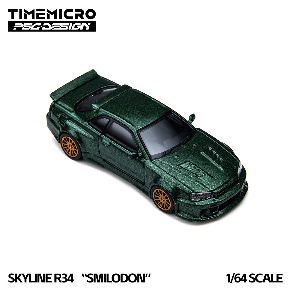 TimeMicro × PSC DESIGN 1:64 R34 "Smilodon" Millennium Jade & Dark Green