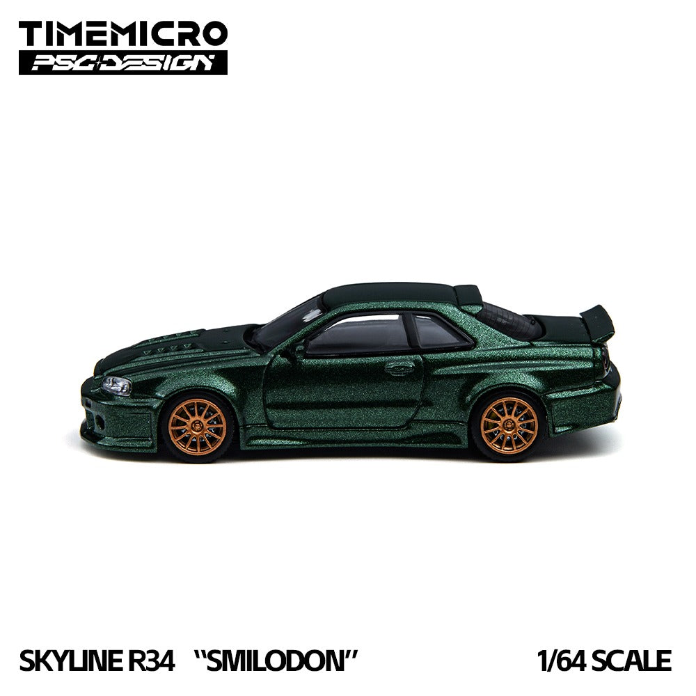TimeMicro × PSC DESIGN 1:64 R34 "Smilodon" Millennium Jade & Dark Green